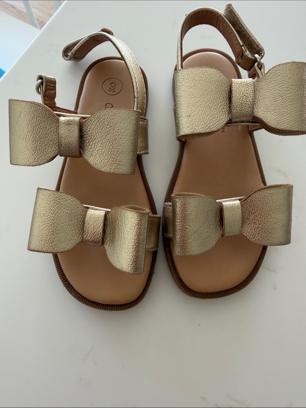 Cat and Jack Gold Sandals Toddler Girl